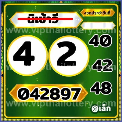Thailand Lottery Numbers Formula Winning Cut Digit 01/9/2026