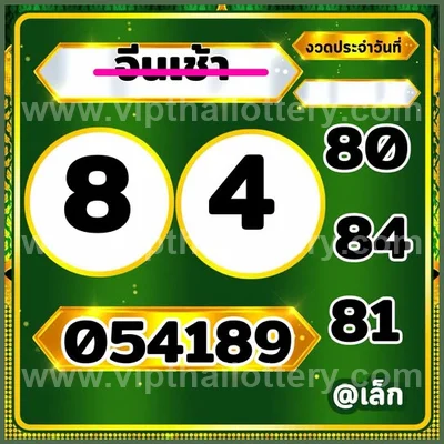 Thailand Lottery Numbers Formula Winning Cut Digit 01/9/2026