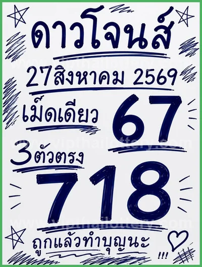 Thailand Lottery Down VIP Direct Final Game Set 01.09.2026