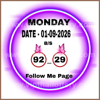 Thailand Lottery Down Touch Paper Set VIP 3Up 1st Sep 2026