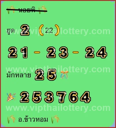 Thailand Lottery Down Touch Paper Set VIP 3Up 1st Sep 2026