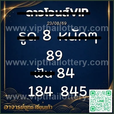 Thai Lottery HTF Tips VIP Sure namber Non-Miss 3Up 01-09-26