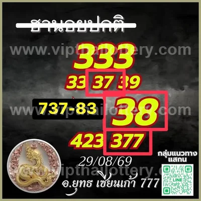 Thai Lottery HTF Tips VIP Sure namber Non-Miss 3Up 01-09-26