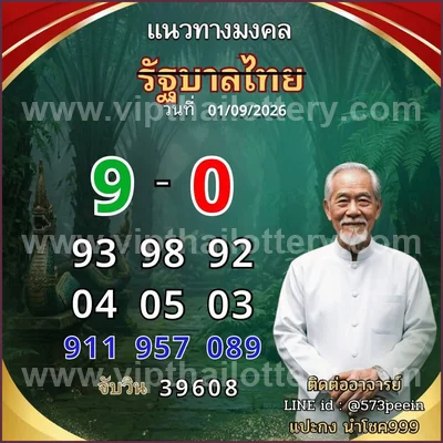 Thailand Lottery Down Touch Formula Tips 16 September 2026