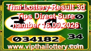 Thai Lottery Result 3d Tips Direct Sure namber 16.09.2026