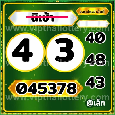 Thai Lottery Result 3d Tips Direct Sure namber 16.09.2026