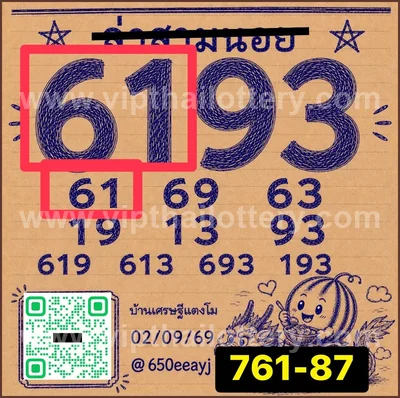 Thai Lotto Cut Digit Game HTF 3Up Result Tips 16th Sep 2026
