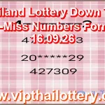 Thailand Lottery Down Tips Non-Miss Numbers Formula 16.09.26