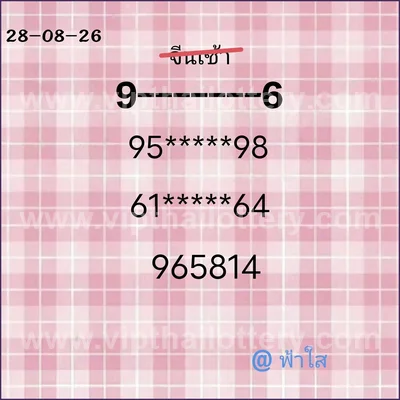 Thailand Lottery Down Tips Non-Miss Numbers Formula 16.09.26