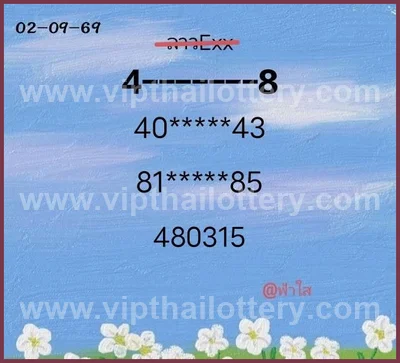 Thailand Lottery Down Tips Non-Miss Numbers Formula 16.09.26