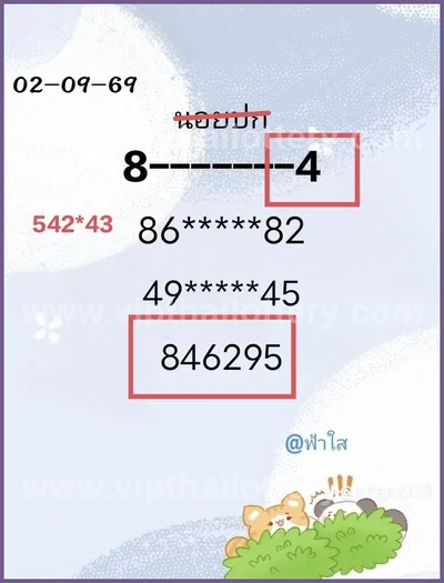 Thailand Lottery Down Tips Non-Miss Numbers Formula 16.09.26