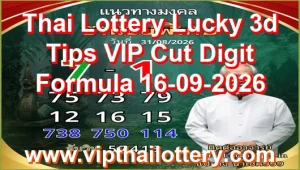 Thai Lottery Lucky 3d Tips VIP Cut Digit Formula 16-09-2026