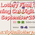 Thai Lottery Final Game Winning Cut Digit 16th September 26