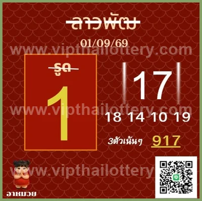 Thailand Lottery Winning Master Non-Miss 16 September 2026