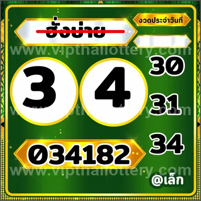 Thailand Lottery Down Numbers 3Up VIP Formula Set 16-09-2026