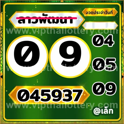 Thailand Lottery Down Numbers 3Up VIP Formula Set 16-09-2026