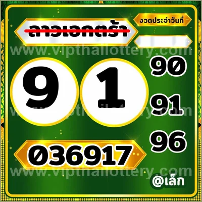 Thailand Lottery Down Numbers 3Up VIP Formula Set 16-09-2026