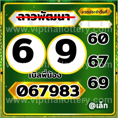 Thai Lottery Tips Game Paper HTF VIP Cut Digit 16-09-2026