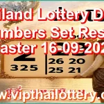 Thailand Lottery Down Numbers Set Result Master 16-09-2026