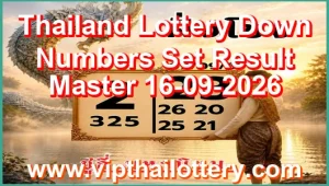 Thailand Lottery Down Numbers Set Result Master 16-09-2026