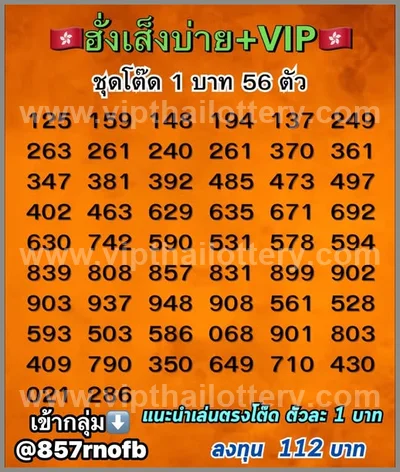 Thai Lottery Numbers Direct Lucky HTF Final Game 16/9/2026