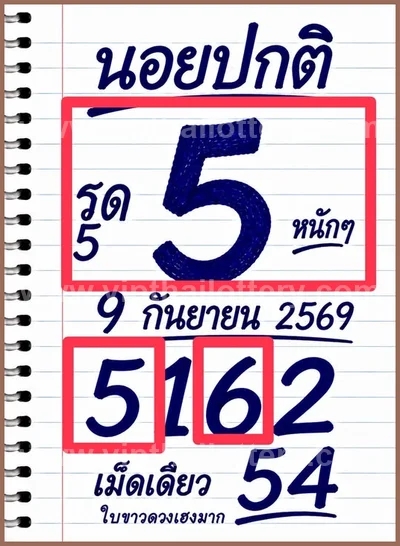 Thai Lottery Numbers Direct Lucky HTF Final Game 16/9/2026