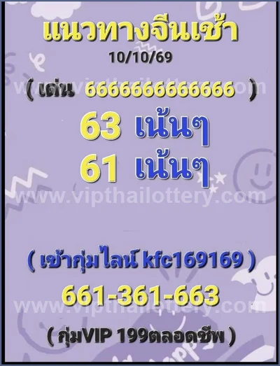 Thai Lottery Numbers Direct Lucky HTF Final Game 16/9/2026