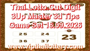 Thai Lotto Cut Digit 3Up Master 3d Tips Game Set 16.09.2026