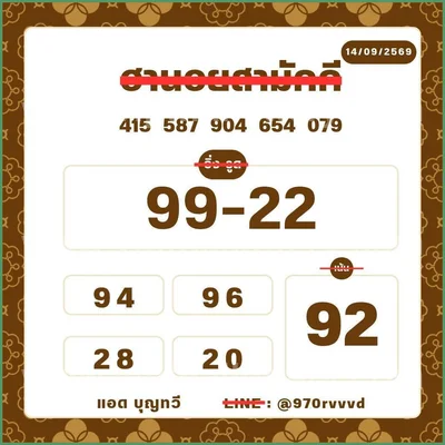 Thai Lotto Cut Digit 3Up Master 3d Tips Game Set 16.09.2026