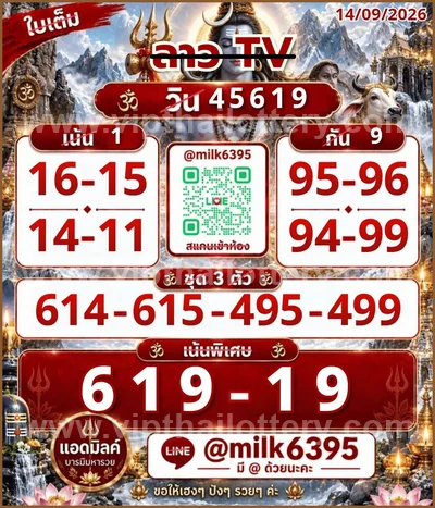 Thai Lottery Numbers HTF Tips Game Set Touch VIP 16.09.2026