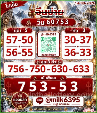 Thai Lottery Numbers HTF Tips Game Set Touch VIP 16.09.2026
