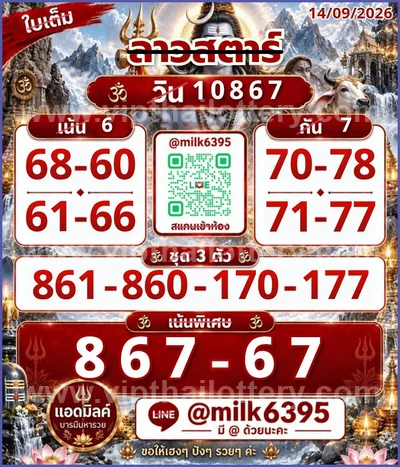 Thai Lottery Numbers HTF Tips Game Set Touch VIP 16.09.2026