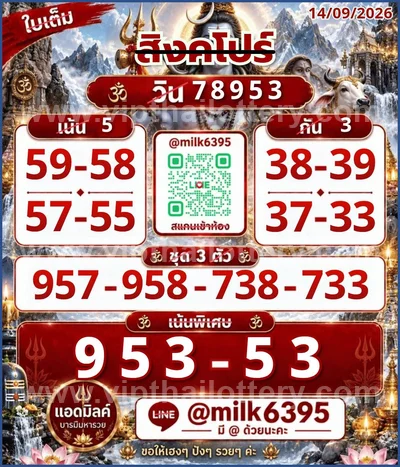 Thai Lottery Numbers HTF Tips Game Set Touch VIP 16.09.2026