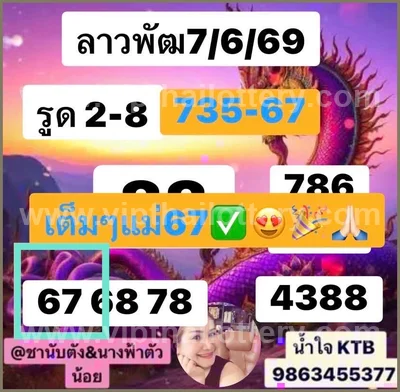 Thailand Lottery VIP Paper Lucky Set Final Game 16/9/2026