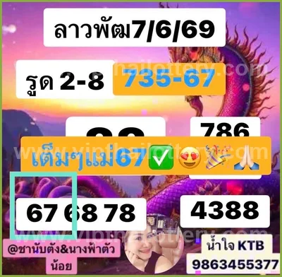 Thailand Lottery VIP Paper Lucky Set Final Game 16/9/2026