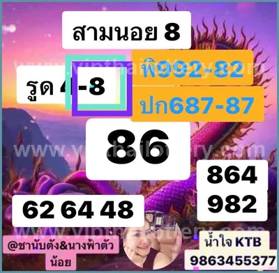 Thailand Lottery VIP Paper Lucky Set Final Game 16/9/2026