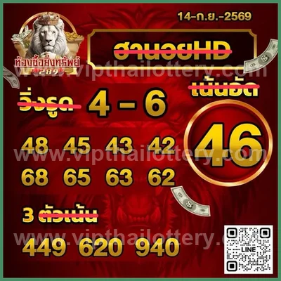 Thailand Lottery Down HTF Set VIP Formula Numbers 16-09-2026
