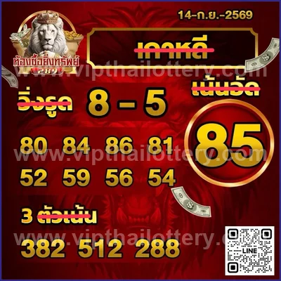 Thailand Lottery Down HTF Set VIP Formula Numbers 16-09-2026